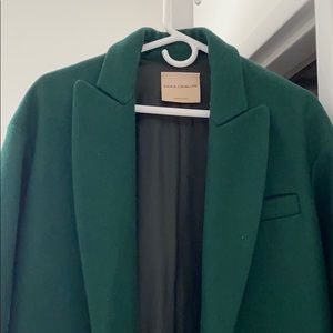 Italian made green wool coat by Erica Cavallini